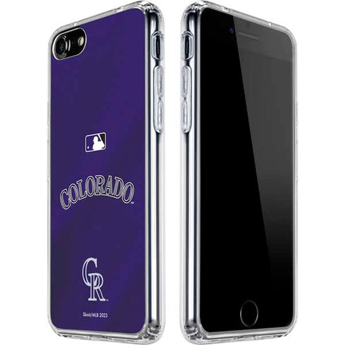MLB Colorado Rockies Alternate/Away Jersey iPhone SE (2nd & 3rd Gen) Clear Case
