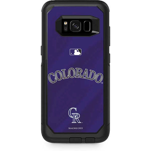 MLB Colorado Rockies Alternate/Away Jersey Otterbox Commuter Galaxy Skin