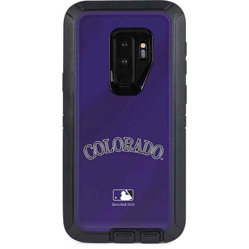 MLB Colorado Rockies Alternate/Away Jersey Otterbox Defender Galaxy Skin