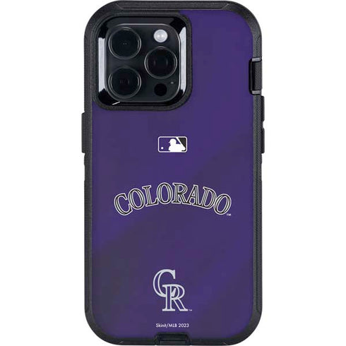 MLB Colorado Rockies Alternate/Away Jersey Otterbox Defender iPhone Skin