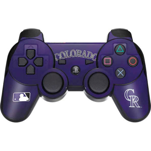 MLB Colorado Rockies Alternate/Away Jersey PS3 Dual Shock wireless controller Skin