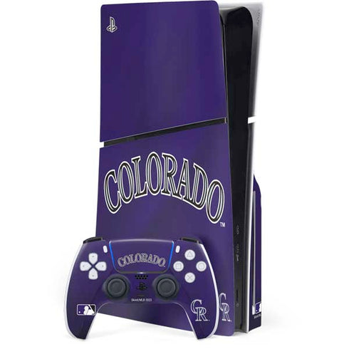 MLB Colorado Rockies Alternate/Away Jersey PS5 Slim Disk Bundle Skin