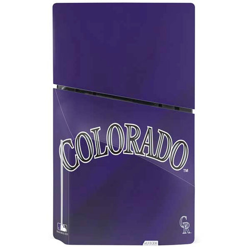 MLB Colorado Rockies Alternate/Away Jersey PS5 Slim Disk Console Skin