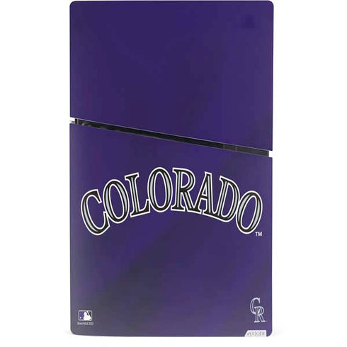 MLB Colorado Rockies Alternate/Away Jersey PS5 Slim Digital Edition Console Skin