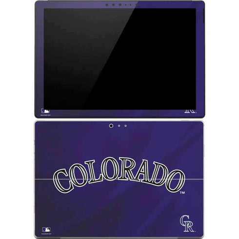 MLB Colorado Rockies Alternate/Away Jersey Surface Pro 4 Skin