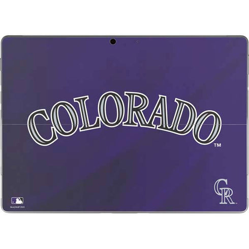 MLB Colorado Rockies Alternate/Away Jersey Surface Pro 8 Skin