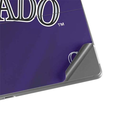 MLB Colorado Rockies Alternate/Away Jersey Surface Pro 8 Skin