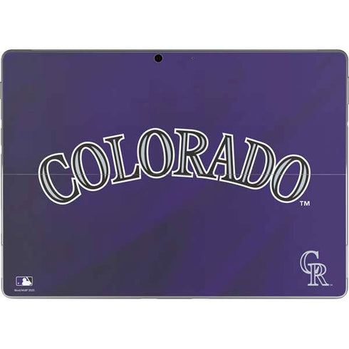 MLB Colorado Rockies Alternate/Away Jersey Surface Pro 9 Skin