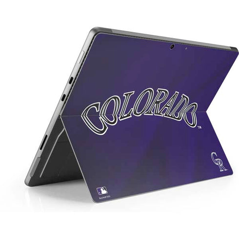 MLB Colorado Rockies Alternate/Away Jersey Surface Pro 9 Skin