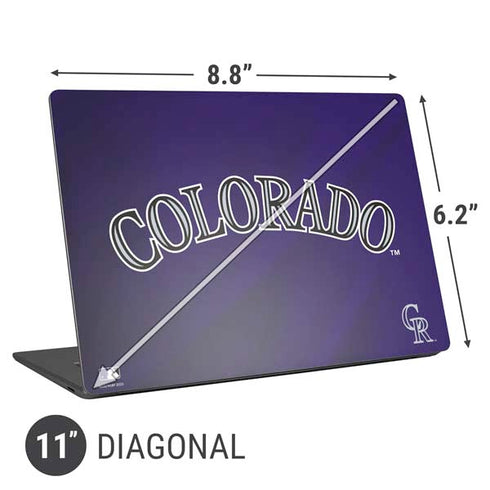 MLB Colorado Rockies Alternate/Away Jersey Universal Laptop 11in (8.8 x 6.2in) Skin
