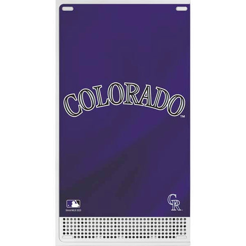 MLB Colorado Rockies Alternate/Away Jersey Xbox Series S Skins