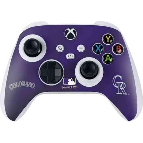 MLB Colorado Rockies Alternate/Away Jersey Xbox Series S Controller Skin