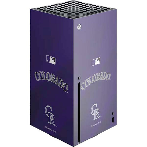 MLB Colorado Rockies Alternate/Away Jersey Xbox Series X Console Skin