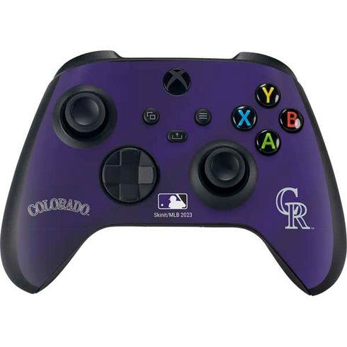 MLB Colorado Rockies Alternate/Away Jersey Xbox Series X Controller Skin