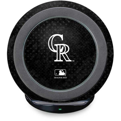 MLB Colorado Rockies Dark Wash Fast Charge Wireless Charging Stand Skin