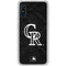 MLB Colorado Rockies Dark Wash Galaxy A10e Clear Case