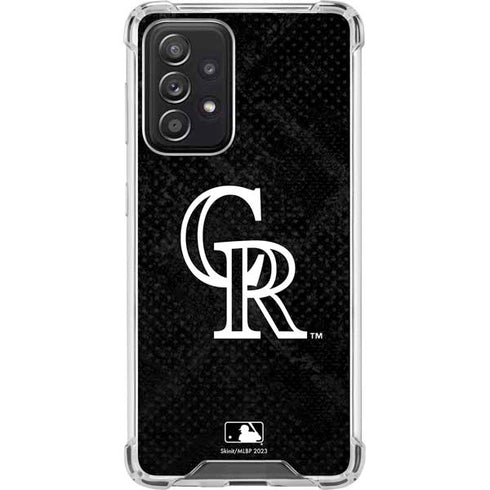MLB Colorado Rockies Dark Wash Galaxy A52 5G Clear Case