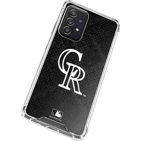 MLB Colorado Rockies Dark Wash Galaxy A52 5G Clear Case