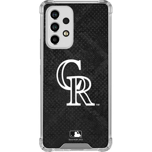 MLB Colorado Rockies Dark Wash Galaxy A53 5G Clear Case