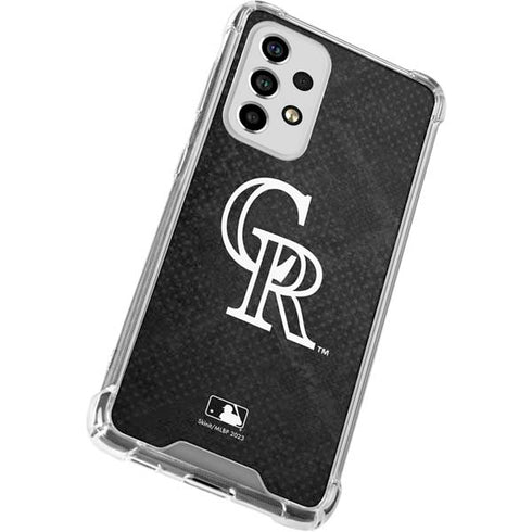 MLB Colorado Rockies Dark Wash Galaxy A53 5G Clear Case