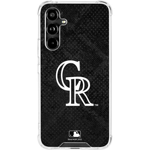 MLB Colorado Rockies Dark Wash Galaxy A54 5G Clear Case