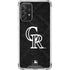 MLB Colorado Rockies Dark Wash Galaxy A72 5G Clear Case