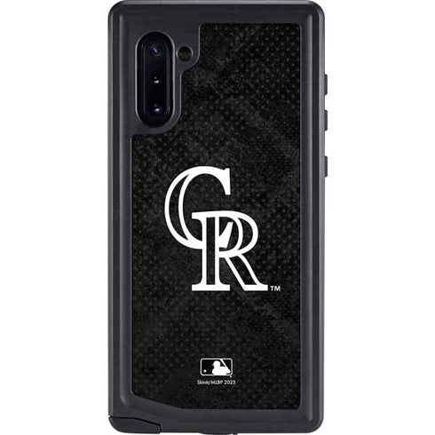 MLB Colorado Rockies Dark Wash Galaxy Note 10 Waterproof Case
