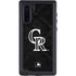 MLB Colorado Rockies Dark Wash Galaxy Note 10 Waterproof Case