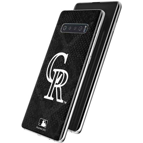 MLB Colorado Rockies Dark Wash Galaxy S10 Plus Skin