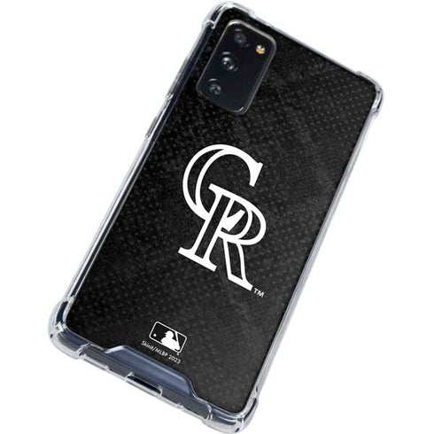 MLB Colorado Rockies Dark Wash Galaxy S20 FE Clear Case