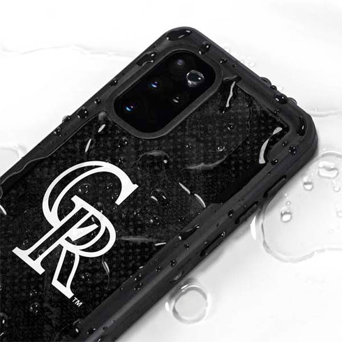 MLB Colorado Rockies Dark Wash Galaxy S20 Plus Waterproof Case