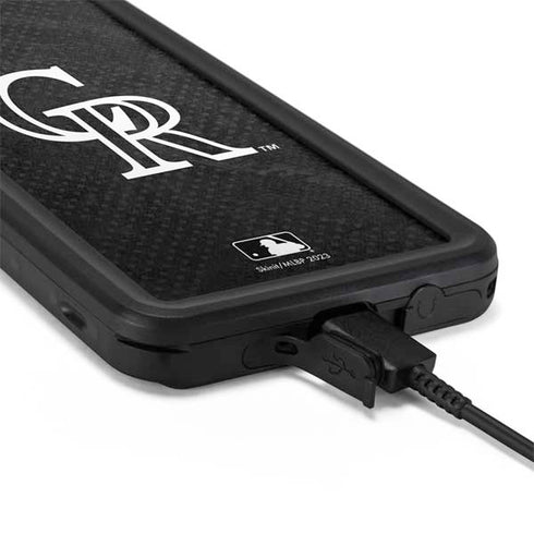 MLB Colorado Rockies Dark Wash Galaxy S20 Waterproof Case