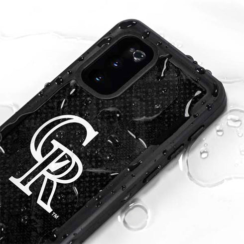 MLB Colorado Rockies Dark Wash Galaxy S20 Waterproof Case