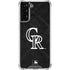 MLB Colorado Rockies Dark Wash Galaxy S21 FE Clear Case