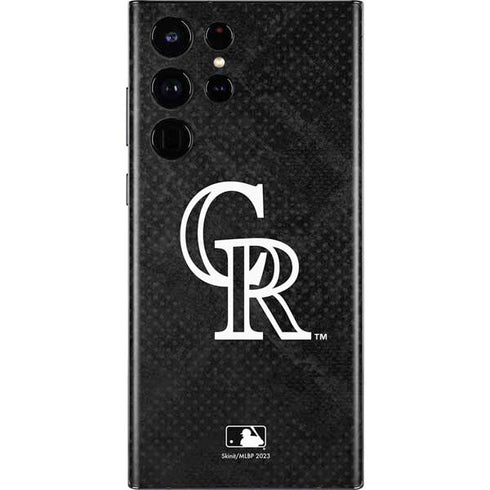 MLB Colorado Rockies Dark Wash Galaxy S22 Ultra Skin