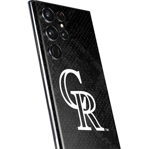 MLB Colorado Rockies Dark Wash Galaxy S22 Ultra Skin