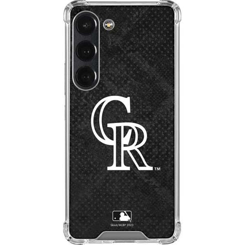MLB Colorado Rockies Dark Wash Galaxy S23 Clear Case