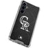 MLB Colorado Rockies Dark Wash Galaxy S23 FE Clear Case