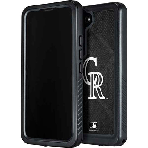 MLB Colorado Rockies Dark Wash Galaxy S23 Plus Waterproof Case
