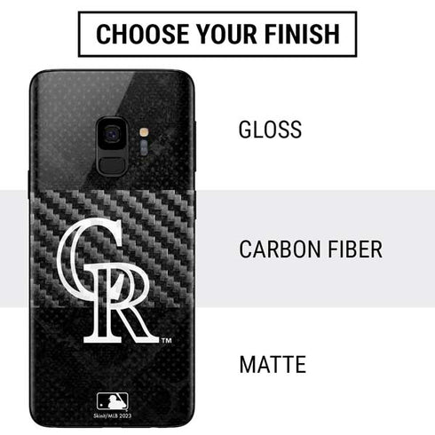 MLB Colorado Rockies Dark Wash Galaxy S9 Skin