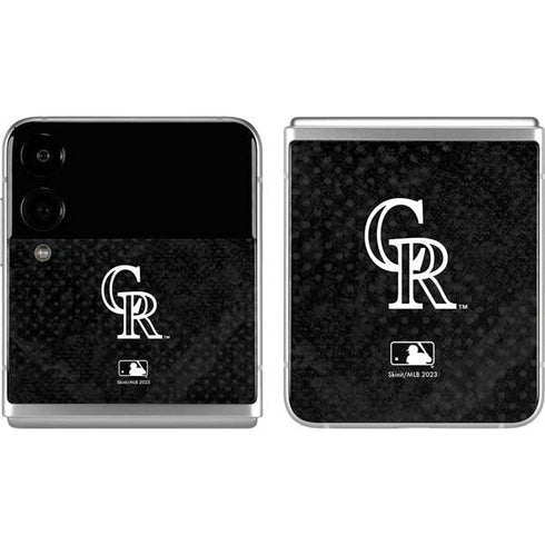 MLB Colorado Rockies Dark Wash Galaxy Z Flip4 5G Skin