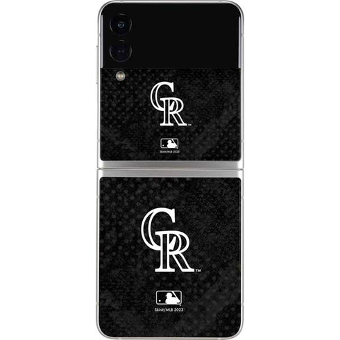 MLB Colorado Rockies Dark Wash Galaxy Z Flip4 5G Skin