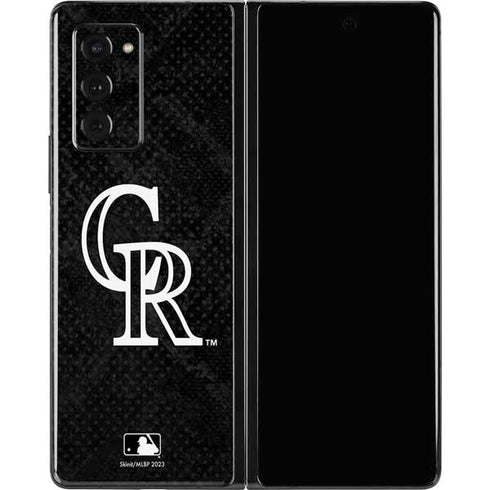 MLB Colorado Rockies Dark Wash Galaxy Z Fold2 5G Skin
