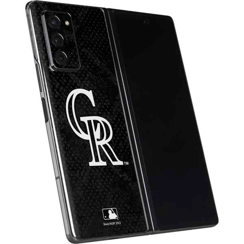 MLB Colorado Rockies Dark Wash Galaxy Z Fold2 5G Skin