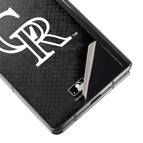 MLB Colorado Rockies Dark Wash Galaxy Z Fold2 5G Skin