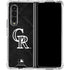 MLB Colorado Rockies Dark Wash Galaxy Z Fold4 5G Clear Case