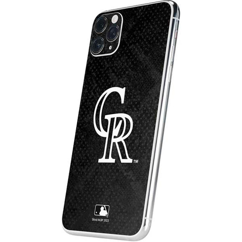 MLB Colorado Rockies Dark Wash iPhone 11 Pro Max Skin