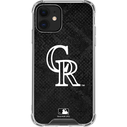MLB Colorado Rockies Dark Wash iPhone 12 Clear Case