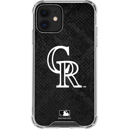 MLB Colorado Rockies Dark Wash iPhone 12 Mini Clear Case