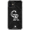 MLB Colorado Rockies Dark Wash iPhone 12 Mini Clear Case